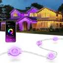 Nexillumi 300ft Permanent Outdoor Lights for House, 2025 New Smart RGB Christmas Lights Outdoor with APP Remote Control, IP67 Waterproof Eternity Eaves Lighting for Halloween Christmas Decorations