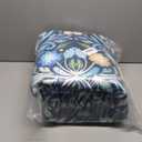 8x10 Area Rugs for Living Room, Washable Rug Floral Vintage Rugs for Bedroom Non Slip Low Pile Large Blue Boho Carpet Indoor Kitchen Dining Room Office Playroom Floor Mat