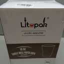 LITOPAK 270 Pack 10 oz Paper Cups, Brown Disposable Hot Coffee Cups for Party, Picnic, Travel, and Events