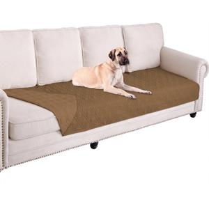 Ameritex Waterproof Dog Bed Cover Pet Blanket for Furniture Bed Couch Sofa Reversible (30x80 Inch (Pack of 1), Camel+camel)