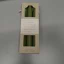Southern Lights European Taper Candles (Set of 6). Elevate your home decor with these premium 7-inch green taper candles. These candles are smokeless and fragrance-free, making them ideal for dining tables and holiday centerpieces