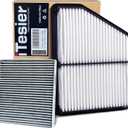 Engine & Cabin Air Filter Kit for Civic 2.0L (2016-2025), HRV HR-V (2023-2025), (Naturally Aspirated ONLY), OEM 17220-5BA-A00, CA12051, 80292TF0G01 (NOT FOR Hybrid/Type R)