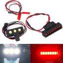 1/18 Typhon Grom RC Light Kit, RC Front & Rear LED Lights Set for Arrma 1/18 Typhon Grom RC Crawler Car Upgrade Parts