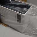 POOYUPPC Dehumidifier for Home, 95 OZ Water Tank, (1000 sq.ft) Dehumidifiers for Bathroom Bedroom Basement RV with Drain Hose, Auto Shut Off White