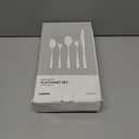 HIKAA Forged Silverware Set Stainless Steel Flatware Set,Service for 8,Matte Satin Polished Cutlery Set,Dishwasher Safe (Gold, 40PCS)