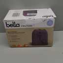 bella 2 Slice Toaster, 6 Setting Shade Control w Reheat, Cancel, Bagel & Defrost Buttons, Removable Crumb Tray, Anti Jam & Auto Shutoff, Auto Centering Guides & Cord Wrap, 900 Watt, Plum