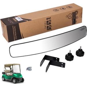 10L0L Golf Cart Mirror Rear View 16.5" Extra Wide 180 Degree Panoramic for Yamaha EZGO Club Car and Others