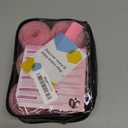 Tetutor 6 Size Hair Rollers for Women, 62 Pcs Rollers Hair Curlers for Long Medium Short Hair, Large Medium Small Self Grip Hair Rollers with 36 Rollers 24 Stainless steel Clips 1 Storage Bag (Pink)