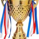 Juvale Gold Trophy Cup - Tournament & Championship Trophy Award - Versatile Awards for Soccer, Basketball & Golf - Rewards for Adults & Kids - 15.2 x 7.5 x 5 in