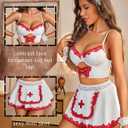 Avidlove Sexy Lingerie for Women Cosplay Lingerie Set Contrast Lace Costume Set(5pack)