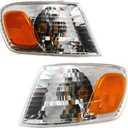 For 2001 2002 Toyota Corolla Pair Driver and Passenger Side Turn Signal/Side Marker Light With Bulbs Included TO2530137 TO2531137 | 81520-02070 81510-02070 ;