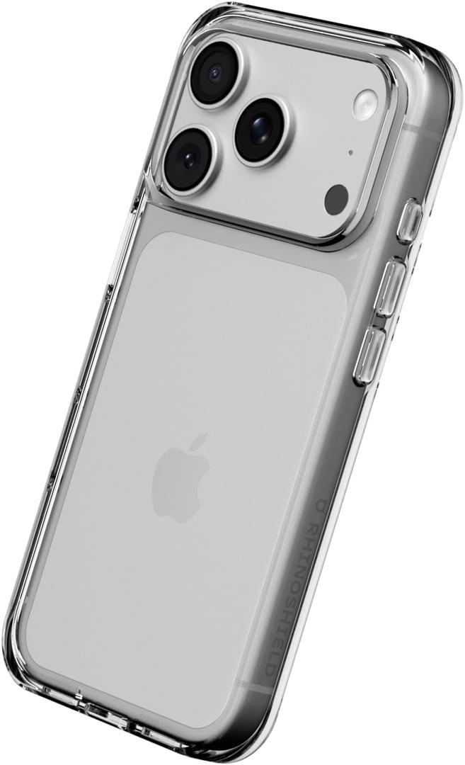 RhinoShield Phone Case Compatible with iPhone 17 Pro | Clear Case - Anti-Yellowing, High Transparency, Shockproof with Military Grade Drop Protection - Transparent