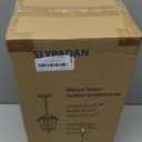 Slypadan Motion Sensor Outdoor Pendant Light Modern Exterior Hanging Porch Lantern,15.5" Anti-Rust Aluminum Outside Chandelier Black Ceiling Mount for Patio Front Door Porch Entryway Foyer Gazebo