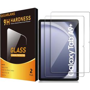 2 Pack Screen Protector for Samsung Galaxy Tab A9+ Plus (11-Inch 2023, Model SM-X210/X216/X218), Anti-Scratch 9H Hardness Tempered Glass Film