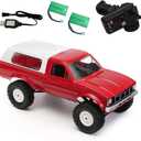 The perseids RC Rock Crawler RC Trucks 4x4 Pickup 1:16 Remote Control Car 2.4G Off-Road RC Crawler Semi Truck and Trailer All Terrain RTR Racing Vehicles Pickup with 2 Batteries (WPL C24)