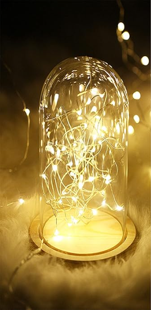 ANGMLN 10 Pack Valentine's Day Red Fairy Lights Battery Operated 9.8' 30 LED Mini Christmas String Lights for DIY Crafts Wedding Party Patriotic Ceremony Valentine's Day New Year Decoration