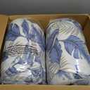 Outdoor High Back Patio Chair Cushions, Fade Resistant & Waterproof Tufted Seat and Back Cushions for Patio Furniture, Patio Chair Cushions 44x22 Inch, Set of 2, Lush Palm Blue