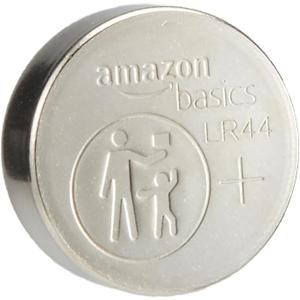 Amazon Basics 5-Pack LR44 Alkaline Button Coin Cell Battery, 1.5 Volt, Long Lasting Power, Mercury-Free