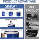 Sincat Portable Foldable Ice Bath Tub, Large Collapsible Bathtub for Adults