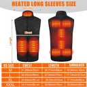 Honoson 2 Pcs Heated Vests for Men Women Adjustable Rechargeable Jackets with 3 Heating Levels for Winter Warm Outdoor (X-Large)