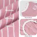 KYEESE Dog Pajamas Soft Striped Pet Jumpsuit Lightweight Doggie Jammies 4 Legs Dog Clothes Stretchable Pajamas Breathable Cozy Outfit Comfortable Onesie Sleepwear for Dogs, Pink Striped, Large