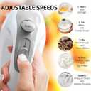 OVENTE 5-Speed Electric Hand Mixer with Stainless Steel Mixing Whisk, Snap-On Storage Case, Portable & Lightweight 150W Motor, Compact Handheld Mixer for Baking, Blending or Cooking, White HM151W