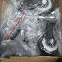 HOLKIE Caster Wheels 2 inch with No Brake Casters Set of 4, Threaded Stem 3/8" -16 x 1 (Diameter 3/8", Length 1") Swivel Set of 4 Heavy Duty Castors Black