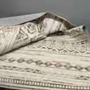 Nakagishi 9x12 Area Rug Living Room: Washable Boho Large Neutral Modern Soft Farmhouse Rugs Stain Resistant Indoor Floor Non-Slip Carpet for Bedroom Nursery Kids Playroom Office Dining Room- Brown