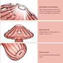 1Pcs Glass Bubble Vase, Mushroom Shape, Decorative Clear Flower Bud Vase, Attractive Single Flower Vase, Round Decor Flower Vase for Centerpiece (E)