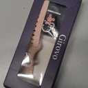 Girovo Band Charms Compatible with Apple Watch(Band Included) 41mm 40mm 38mm Women, Cartoon Engraved Strap+Decorative Rings Loops for iWatch Series 11 10 9 8 7 6 5 4 3 SE/Ultra 3 2 1(Pink)