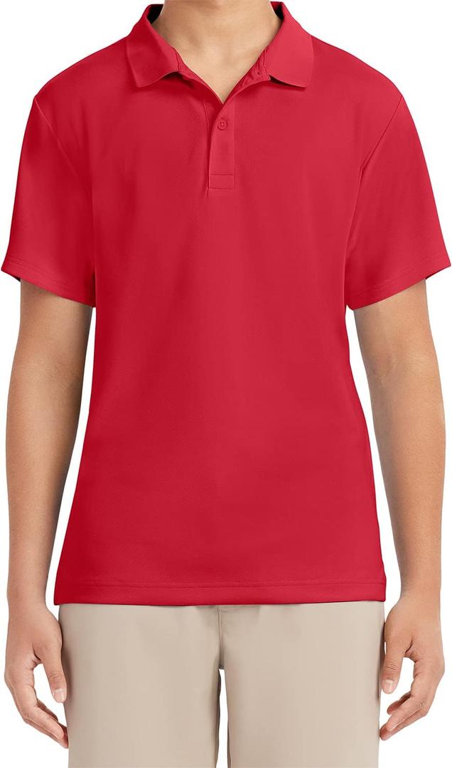 Izod Mens Short Sleeve Performance Polo Shirt (Red, L)
