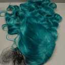 Turquoise Green Curly Cosplay Wig Long Hair Heat Resistant Spiral Costume Wigs Anime Fashion Wavy Curly Cosplay Daily Party