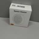 Space Heater, Portable Electric 500W PTC Ceramic Heaters for Indoor Use, Efficient Fast Heating, Tip-Over & Overheat Protection, Quiet Small Mini Desk Heater for Bathroom Home Office Bedroom (Black)