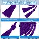 Graduation Cords, 6 PCS Purple Graduation Honor Cords Graduation Tassel Cords Bulk, 67" Long Honor Braided Cords for 2026 Graduation Decorations Bachelor Gown for Master Doctoral Students