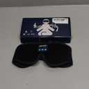 Bluetooth Sleep Mask Wireless Headphones 3D Bluetooth Eye Mask for Side Sleepers SYPVRY Blackout Eye Mask with Headphones Speaker for Airplane,Travel, Black