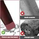 2 x Mity rain 2PCS Protective Silicone Boots for Owala 30oz & 40oz FreeSip Sway Bottles & Tumblers - Accessories for owala, Enhances Stability & Prevents Scratches(Black Cherry)