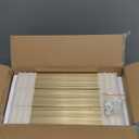 Hoikwo 18 Packs 8.5x11 Gold Multi Plastic Picture Frames Set with Plastic Cover, Certificate Frames for Document Diploma Award, Light Weight Bulk 8.5 by 11 Frames Pack for Wall Hanging and Table