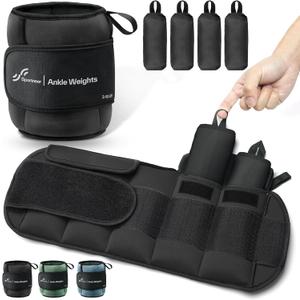 Sportneer Adjustable Ankle Weights for Women and Men 1 Pair of 4 8 12 16 20 LBS Heavy Weighted Leg Weights with Adjustable Straps, Strength Training Weights for Yoga, Aerobics, Gym, Fitness, Workout Sportneer Adjustable Ankle Weights for Women and Men 1 Pair of 4 8 12 16 20 LBS Heavy Weighted Leg Weights with Adjustable Straps, Strength Training Weights for Yoga, Aerobics, Gym, Fitness, Workout
