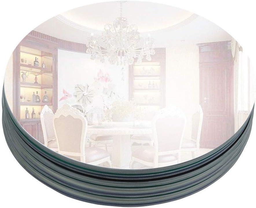 Murrey Home 12 Pack Mirror Centerpieces for Tables, 12" Round Mirrors for Centerpieces Wedding Party Mirror Tiles Christmas Decorations, 2MM