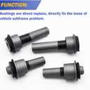 Engine Cradle Front Subframe Crossmember Bushing for 2008-2015 Nissan Rogue, 2011-2015 Nissan Juke Leaf ZE0, 2007-2013 Nissan X-Trail T31 523-305 523-306