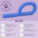 ARK Textured Grabber XXT Super Tough Sensory P Chew for Kids and Adults - Oral Motor Chewy Tool for Sensory Processing, Biting Chewing Therapy, Autism, Special Needs, or Any Need to Chew - Royal Blue