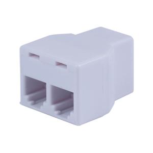 Power Gear Duplex In-Line Phone Cord Coupler, White 2 Pack