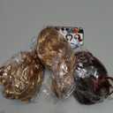 4 Pcs Porch Goose Wigs - Cute Lawn Porch Goose Statue Braid Wig & Garden Goose Outfits Wigs Accessories for Outdoor Garden Patio Yard Goosey Decoration