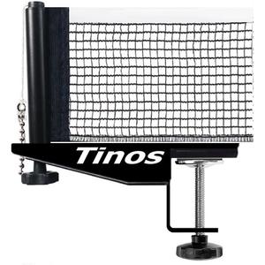 Tinos Professional Table Tennis Net fits 1.8" Maximum Table Thickness | Screw Clamp Ping Pong net & Post Set | Height and Tension adjustments