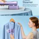 Steamer for Clothes,Sundu Portable 2-in-1 Travel Steamer&Iron,15s Fast Heat-up,100ml Water Tank,Ironing Gloves,25 Min Powerful Continuous Steam,1200W&4 Modes Light Steam Iron for Travel&Home(Violet)