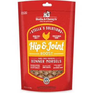 Stella & Chewy's Freeze-Dried Raw Dog Food for Hip & Joint - Cage-Free Chicken - Natural Solution for Joint Pain, Mobility & Inflammation - Premium Raw Nutrition - 13 oz (EXP 02/09/27)