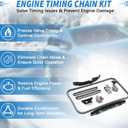 Timing Chain Kit Fit for 2014 Infiniti QX70 3.7L, for 2013 Infiniti FX37 3.7L, for 2008-2013 Infiniti G37 3.7L, for 2009-2013 Nissan 370Z 3.7L Replace OE# 13028JK20A