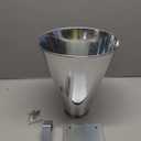 Cabilock Chicken Killing Cone Plucker, Stainless Steel Restraining Poultry Processing Cones Funnel for Chicken, Birds and Turkeys Farm Products Up to 3KG, 28x23.5cm (P53101JJA11MJ)