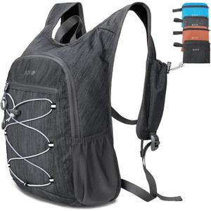 20L Hiking Backpack Lightweight Packable Hiking Daypack Small Travel Outdoor Foldable Shoulder Bag Black