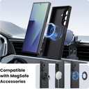 Nillkin Samsung Galaxy Z Fold 7 Magnetic Case, with Hinge Protection Front Cover Slim, Compatible with Magsafe, Frosted Shield Protective Case for Galaxy Z Fold 7 5G (Black)
